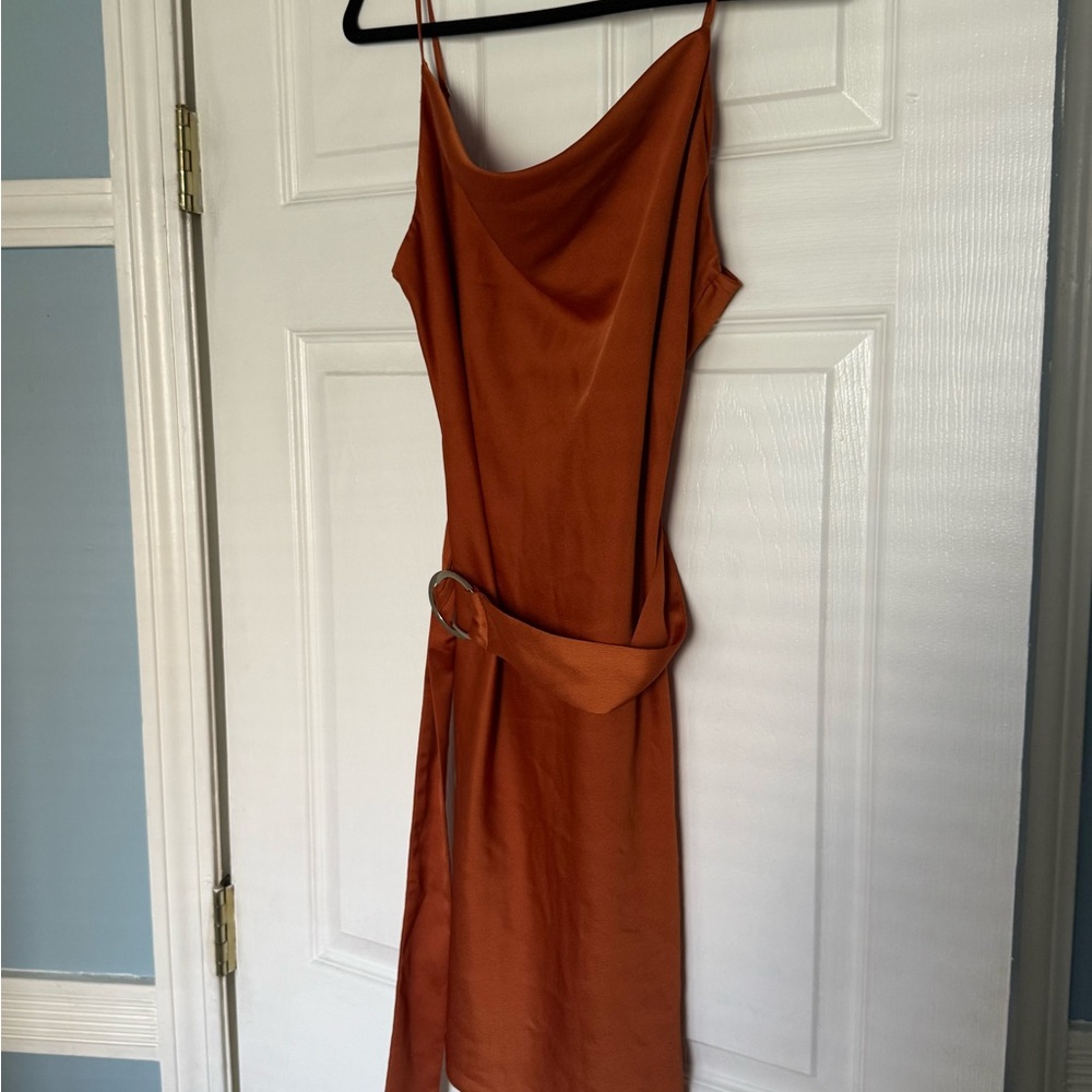 River Island Rust Mini Dress with Belt